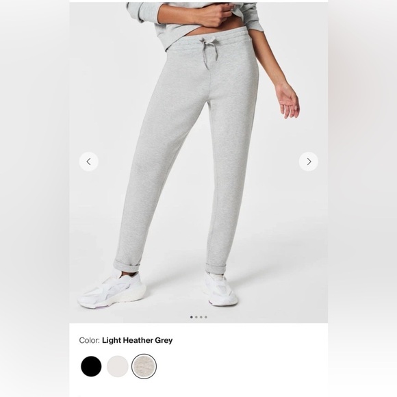 Spanx Pants Womens XL AirEssentials Spacer Tapered Leg Heather Gray Sweatpants - Picture 1 of 5